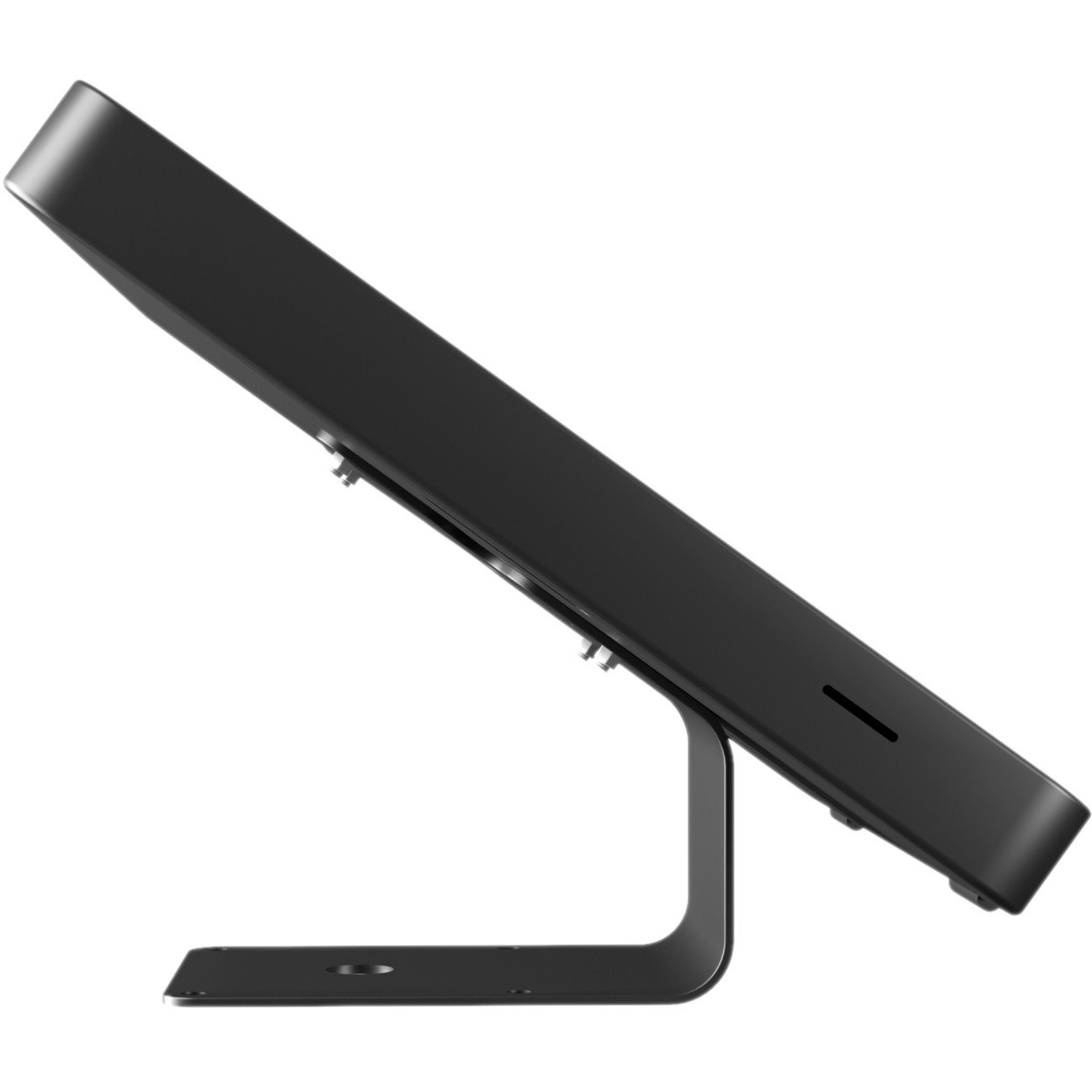 CTA Digital VESA Compatible Curved Stand & Wall Mount with Universal Security Enclosure (Black)