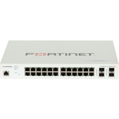 Fortinet FortiSwitch 200 FS-224E-PoE 24 Ports Manageable Ethernet Switch - Gigabit Ethernet - 1000Base-X, 10/100/1000Base-T