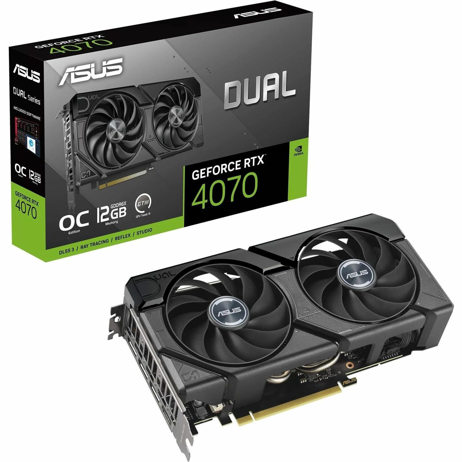 Asus NVIDIA GeForce RTX 4070 Graphic Card - 12 GB GDDR6X