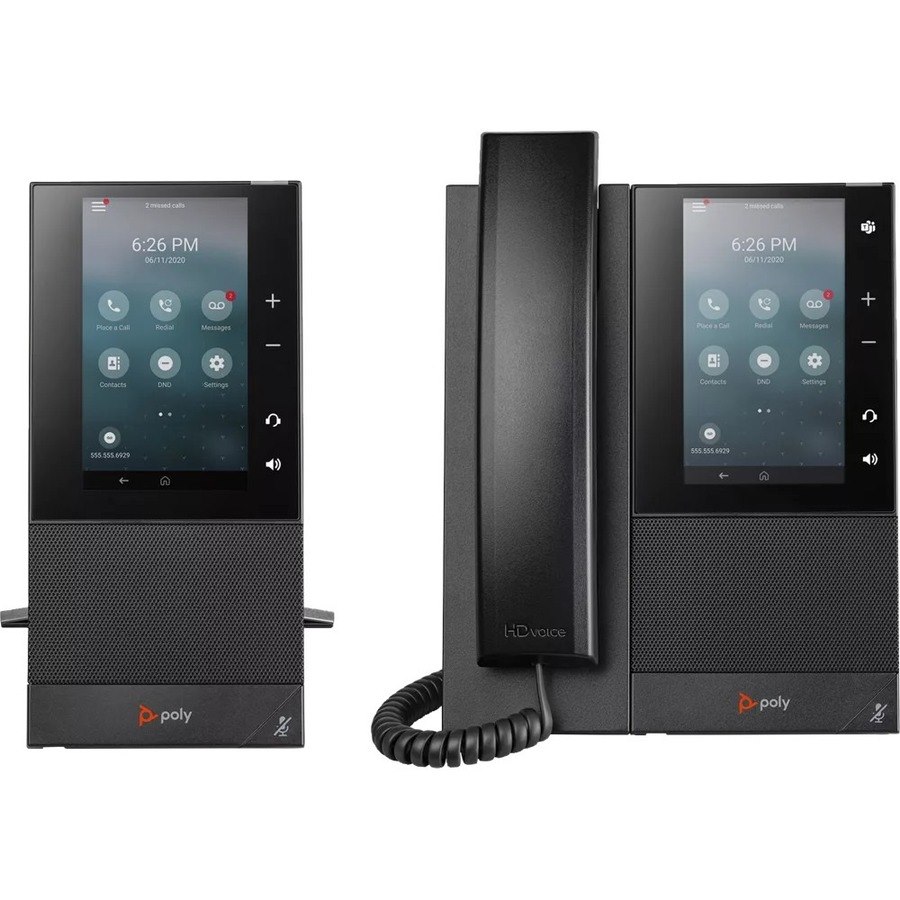 Poly CCX 500 IP Phone - Corded - Corded - Bluetooth - Desktop, Wall Mountable