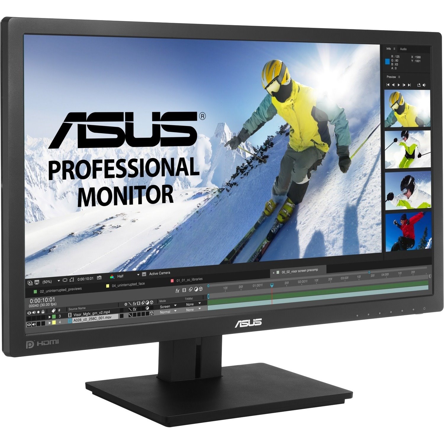 Asus PB278QV 27" Class WQHD Gaming LCD Monitor - 16:9 - Black