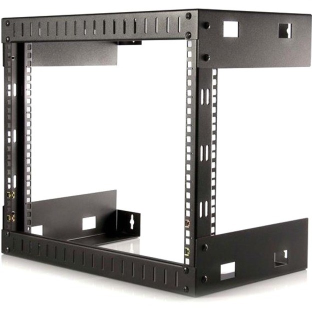 StarTech.com 2-Post 8U Heavy-Duty Wall-Mount Network Rack, 19" Open Frame Server Rack for Computer Equipment, Wall Mount Data Rack~