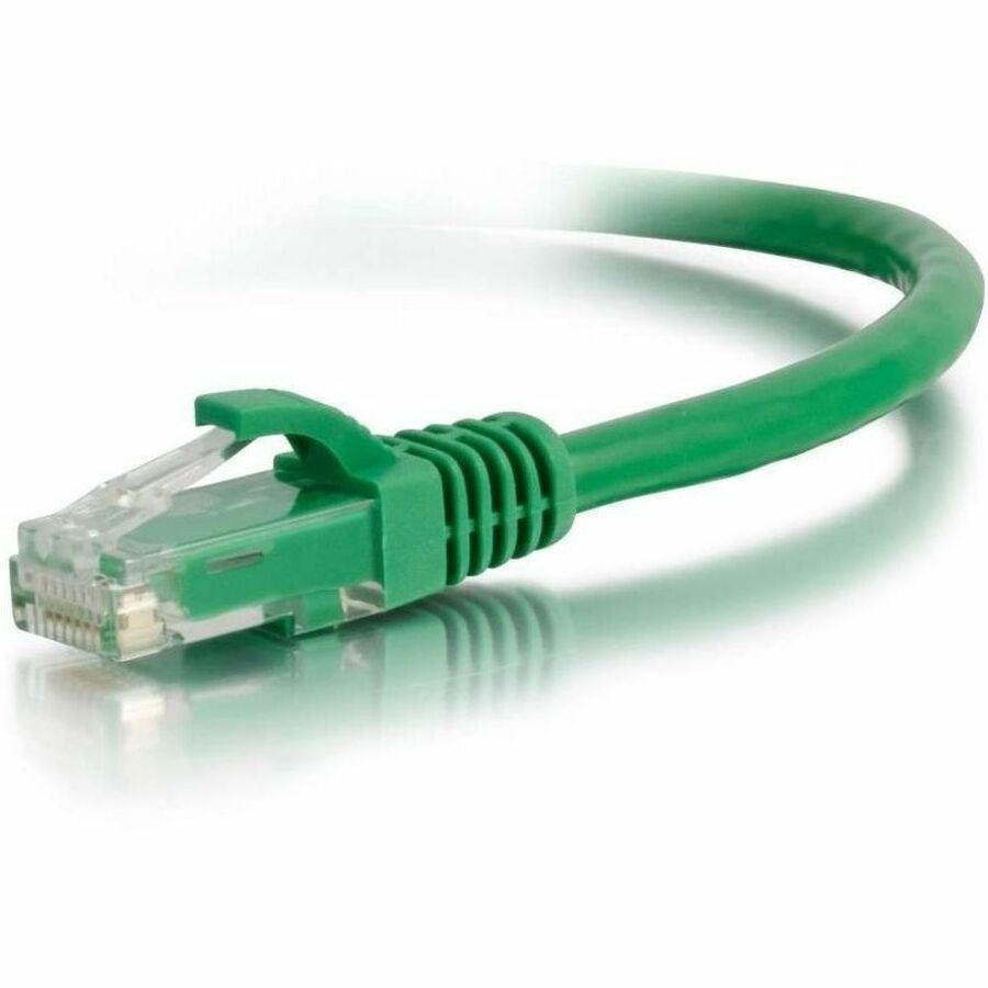Quiktron 1ft Q-Series Cat6a Snagless (UTP) Ethernet Network Patch Cable, CM Rated - Green