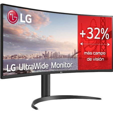 LG Ultrawide 34WP75C-B 34" Class WQHD Curved Screen LCD Monitor - 21:9 - Matte Black, Glossy Black