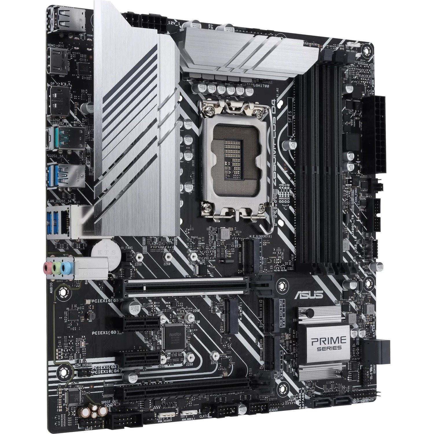 Asus Prime Z690M-PLUS D4 Desktop Motherboard - Intel Z690 Chipset - Socket LGA-1700 - Intel Optane Memory Ready - Micro ATX