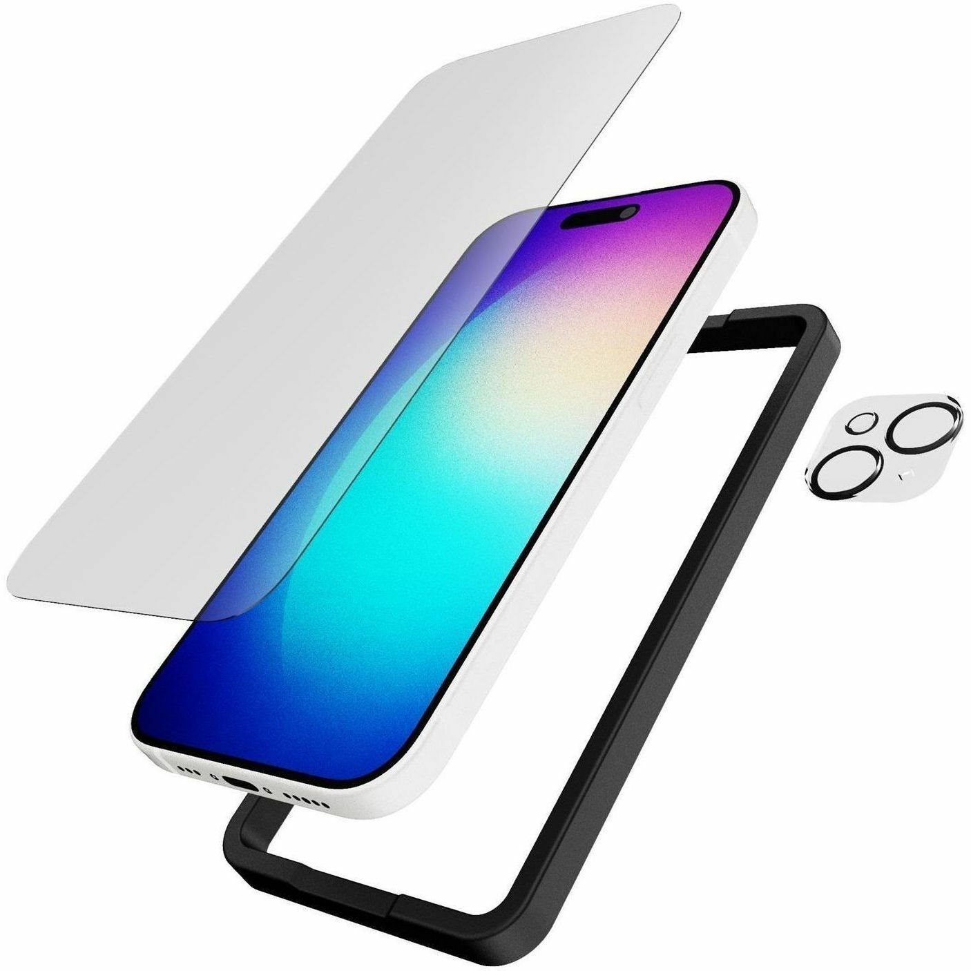 Tech21 Impact Glass Glass, Tempered Glass Screen Protector for Apple iPhone 15
