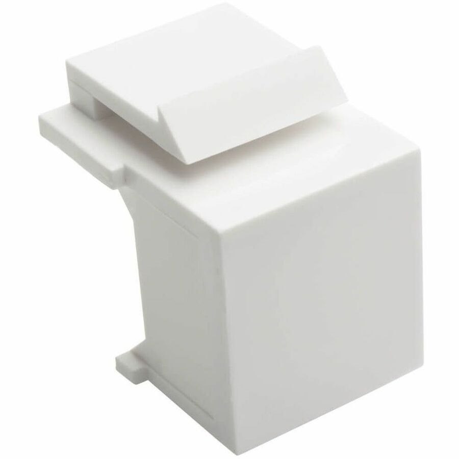 Eaton Tripp Lite Series Snap-In Blank Keystone Jack Insert, White, 10 Pack, TAA