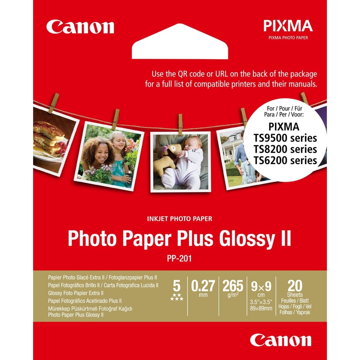 Canon Plus Glossy II PP-201 Inkjet Photo Paper