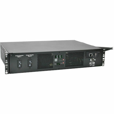Tripp Lite by Eaton PDU 7.7kW Single-Phase Switched Automatic Transfer Switch PDU Two 200-240V IEC309 32A Blue Inputs 16-C13 2-C19 Outlets 2U TAA
