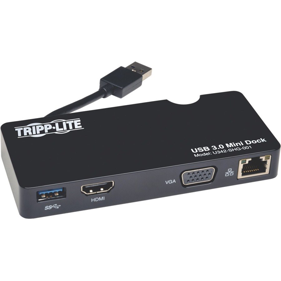 Tripp Lite by Eaton USB 3.x (5Gbps) Mini Dock with HDMI and VGA Video, GbE