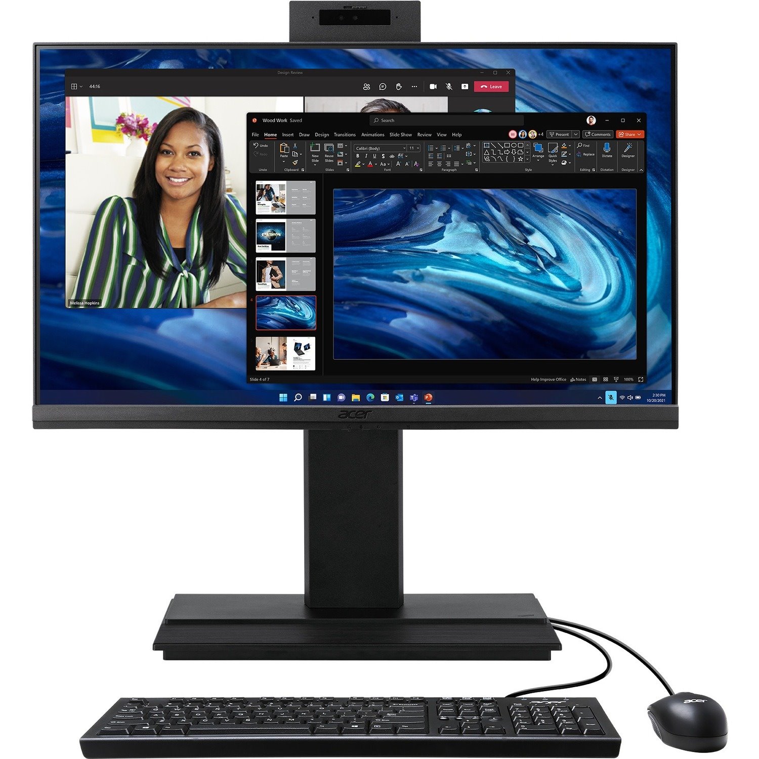 Acer Veriton Z4694G VZ4694G-I712755P All-in-One Computer - Intel Core i7 12th Gen i7-12700 - 16 GB - 512 GB SSD - 23.8" Full HD - Desktop