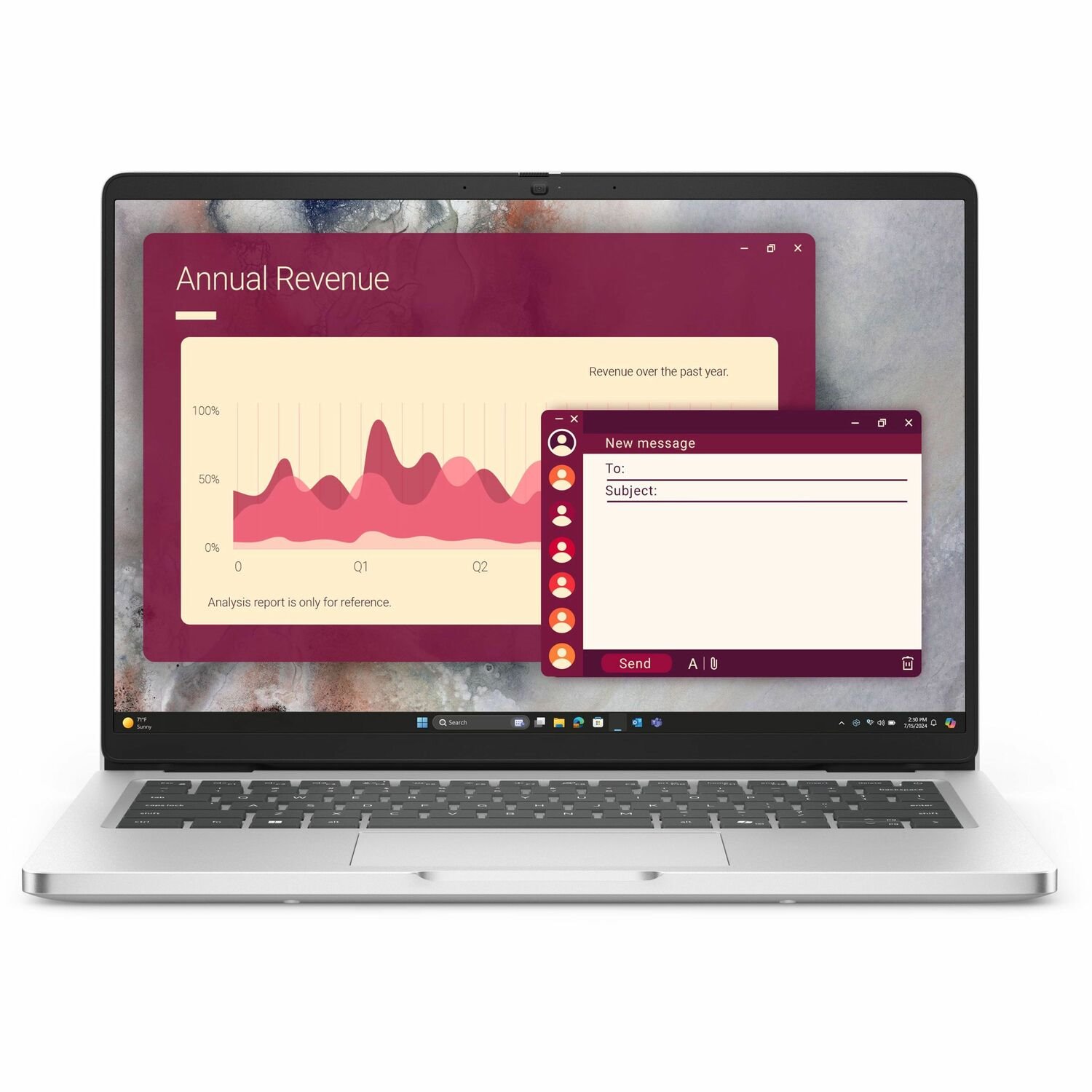 Dell Pro 14 PC14250 35,6 cm (14") Notebook - Full HD Plus - 60 Hz - Intel Core Ultra 7 255U - 16 GB - 512 GB SSD - Engels (UK) toetsenbord - Smartcard lezer - Platinumzilver