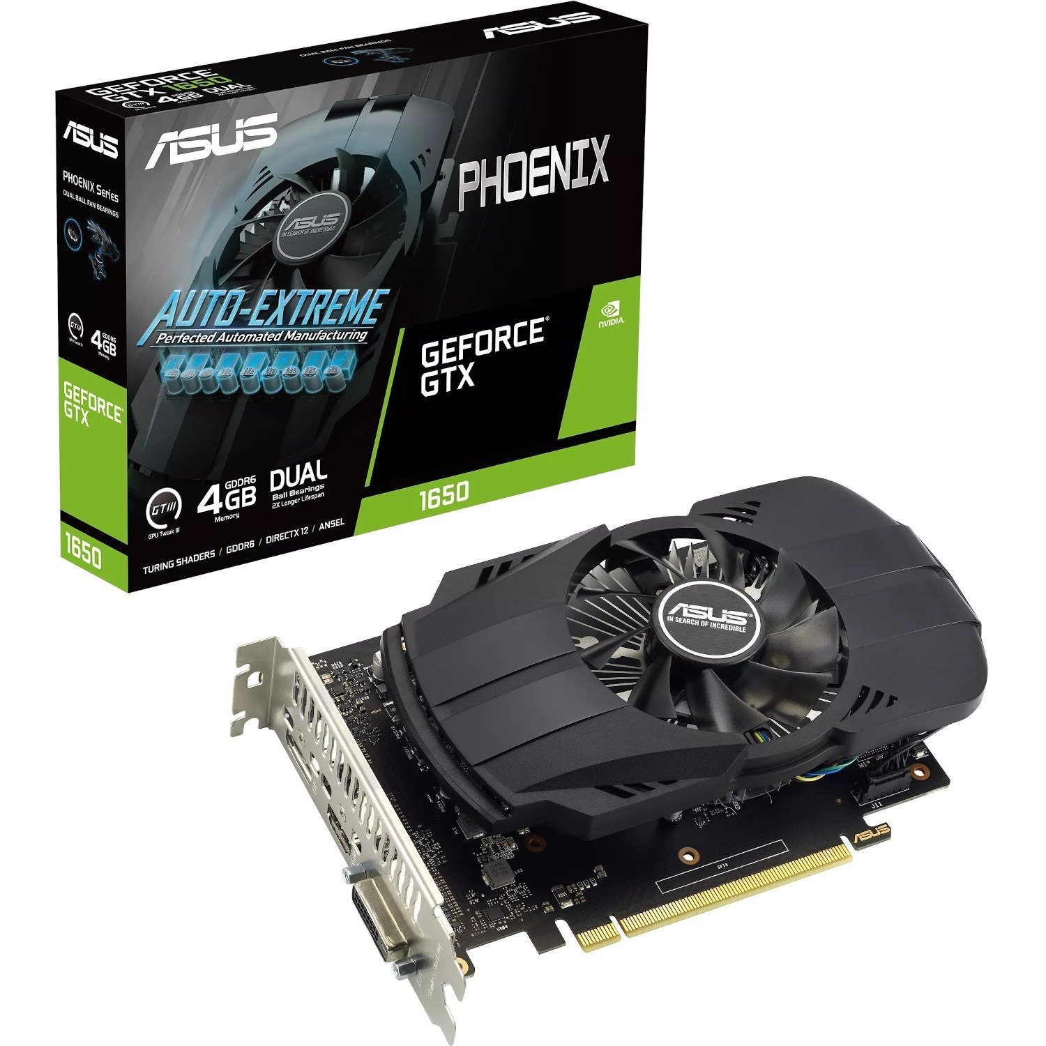 Asus NVIDIA GeForce GTX 1650 EVO Graphic Card - 4 GB GDDR6