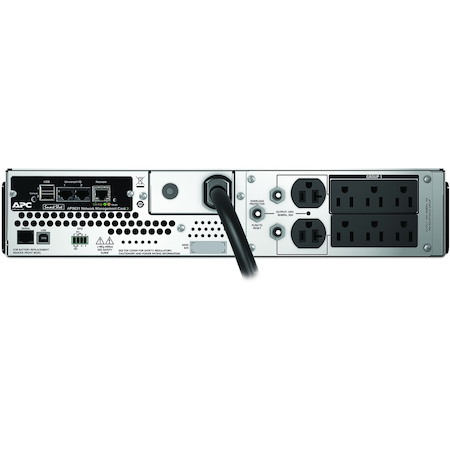 APC Smart-UPS, Line Interactive, 2200VA, Rackmount 2U, 120V, 6x NEMA 5-15R+2x NEMA 5-20R outlets, Network Card, AVR, LCD