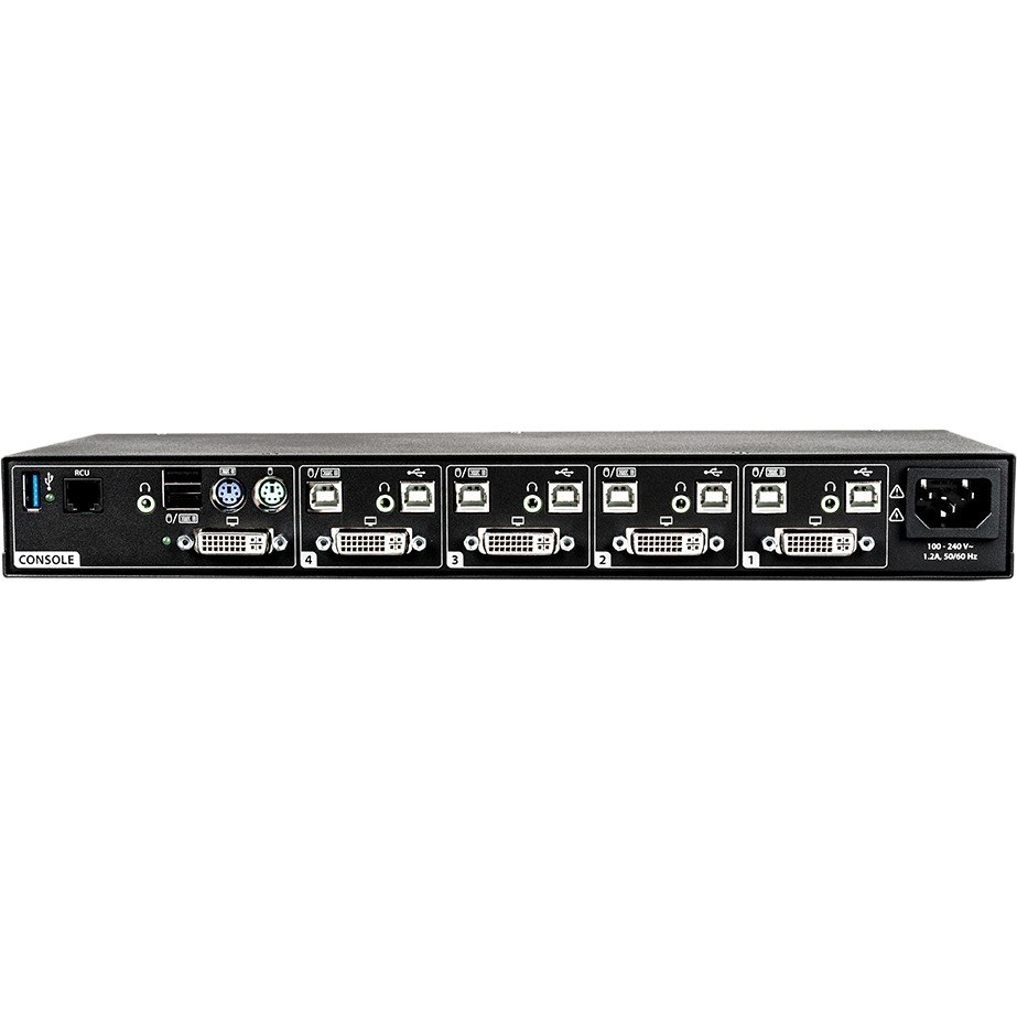 Vertiv Cybex SC845 Secure KVM | Single Head | 4 Port| DVI-D | NIAP| 4K UHD | DPP