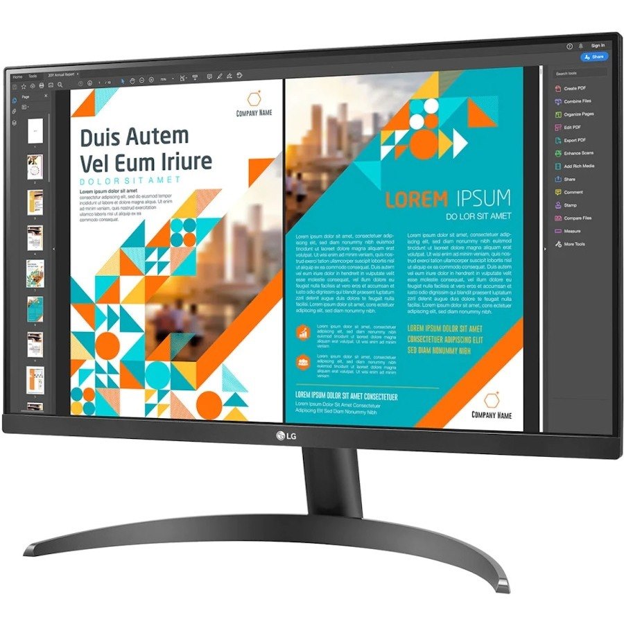 LG 24QP500-B 24" Class QHD LCD Monitor - 16:9 - Black