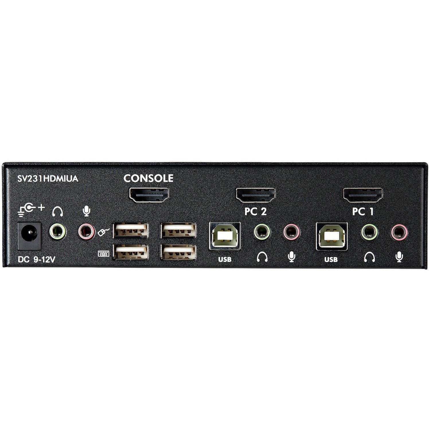 StarTech.com 2-Port USB HDMI KVM Switch with Audio and USB 2.0 Hub