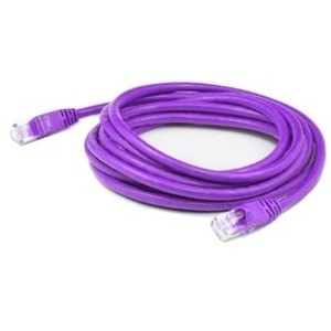 AddOn 10ft Purple CAT 6 Shielded PVC Ethernet Cable Snagless Easy Clear Boot TAA RJ-45 M/M