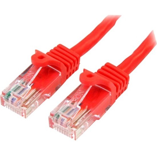 STARTECH.COM 1M RED CAT5E/ CAT 5 SNAGLESS ETHERNET PATCH CABLE