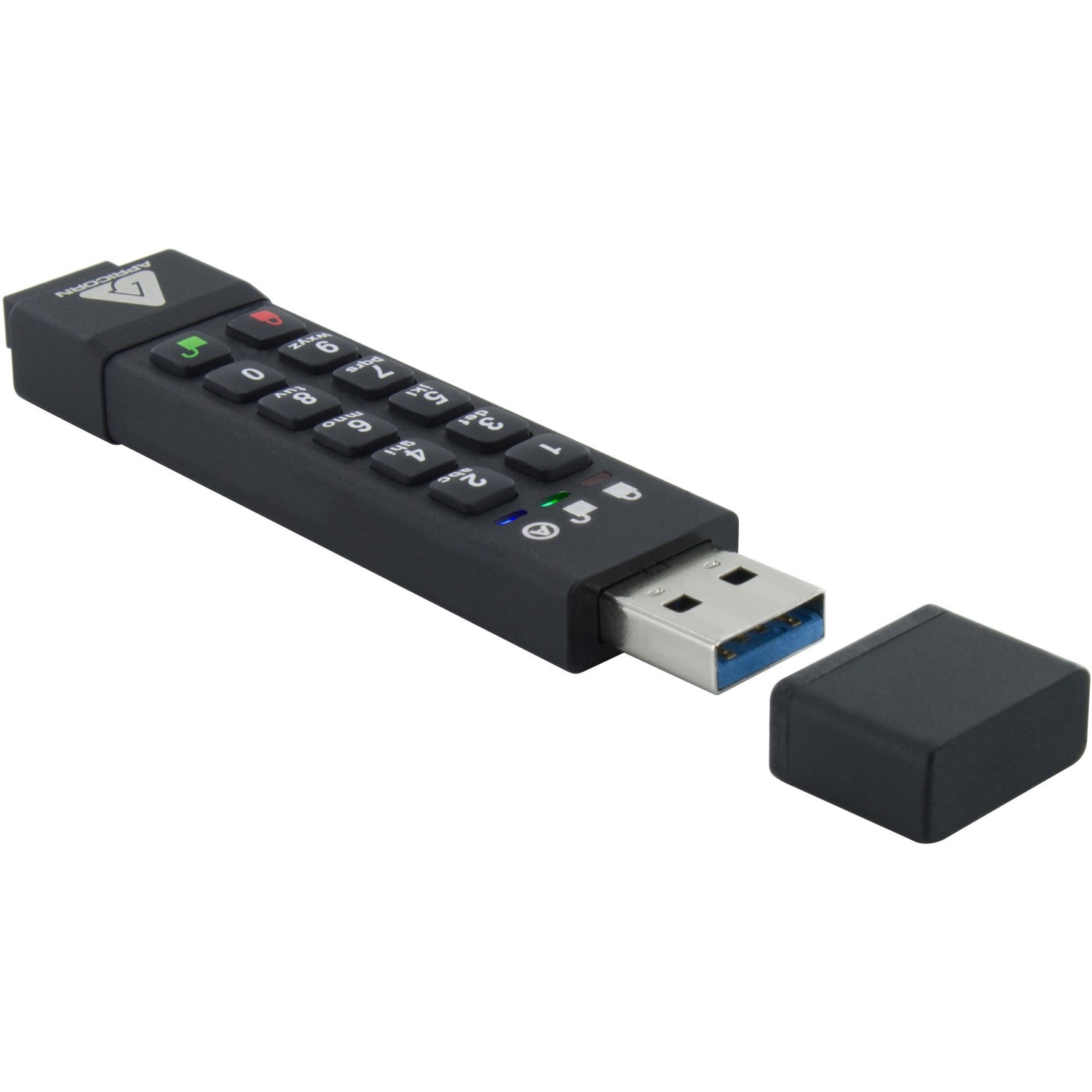 Apricorn Aegis Secure Key 3z 32 GB USB 3.1 Flash Drive - 256-bit AES - TAA Compliant