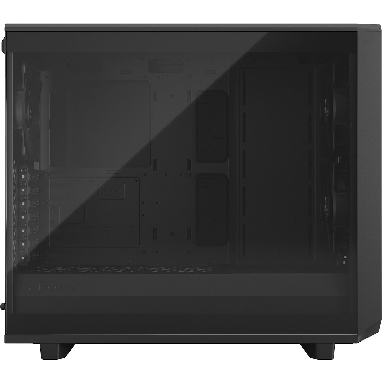 Fractal Design Meshify 2 Lite Computer Case - EATX, ATX Motherboard Supported - Tower - Tempered Glass, Steel - Black