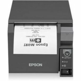 Epson TM-T70II Desktop Direct Thermal Printer - Monochrome - Receipt Print - Ethernet - USB - Dark Grey