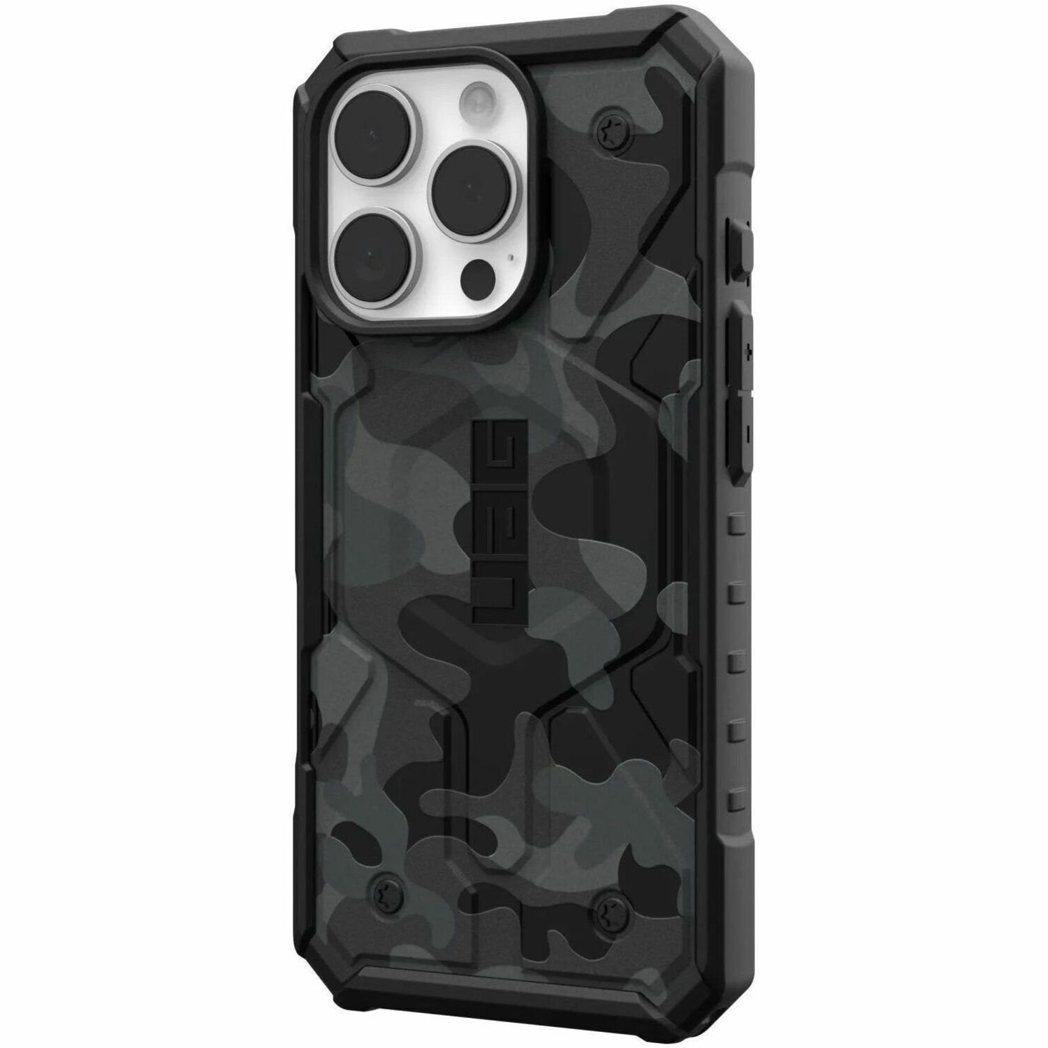 Urban Armor Gear Pathfinder SE Rugged Case for Apple iPhone 16 Pro Smartphone - Hex Pattern - Black Midnight Camo