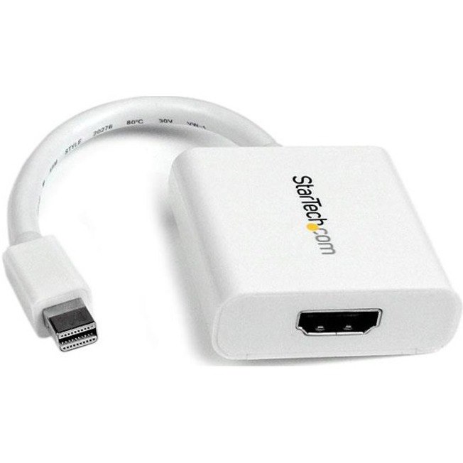 StarTech.com Mini DisplayPort to HDMI Adapter, Mini DP to HDMI Video Converter for Monitor/Display, 1080p, Passive mDP 1.2 to HDMI Adapter