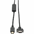Eaton Tripp Lite Series HDMI to VGA Active Adapter Cable (HDMI to Low-Profile HD15 M/M), 6 ft. (1.8 m), TAA