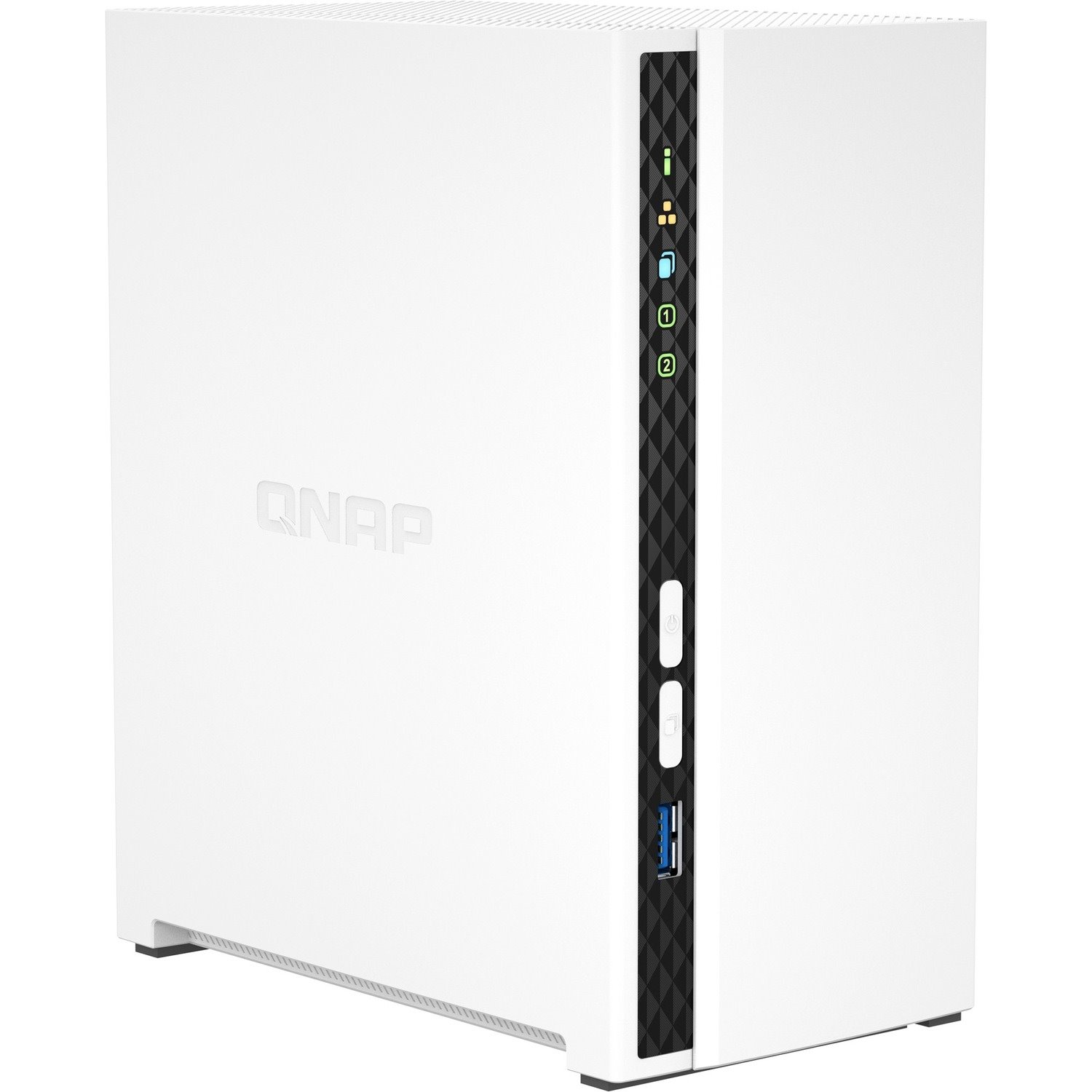 QNAP TS-233 2 x Total Bays SAN/NAS Storage System - 4 GB Flash Memory Capacity - ARM Cortex A15 2 GHz - 2 GB RAM Tower