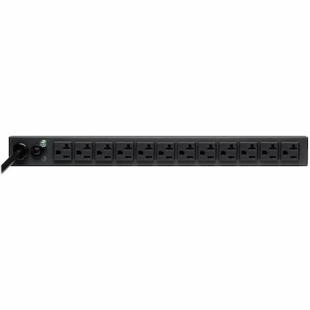 Eaton Tripp Lite Series 2.4kW 120V Single-Phase Basic PDU - 13 NEMA 5-15/20R Outlets, 5-20P Input, 6 ft. (1.83 m) Cord, 1U Rack-Mount