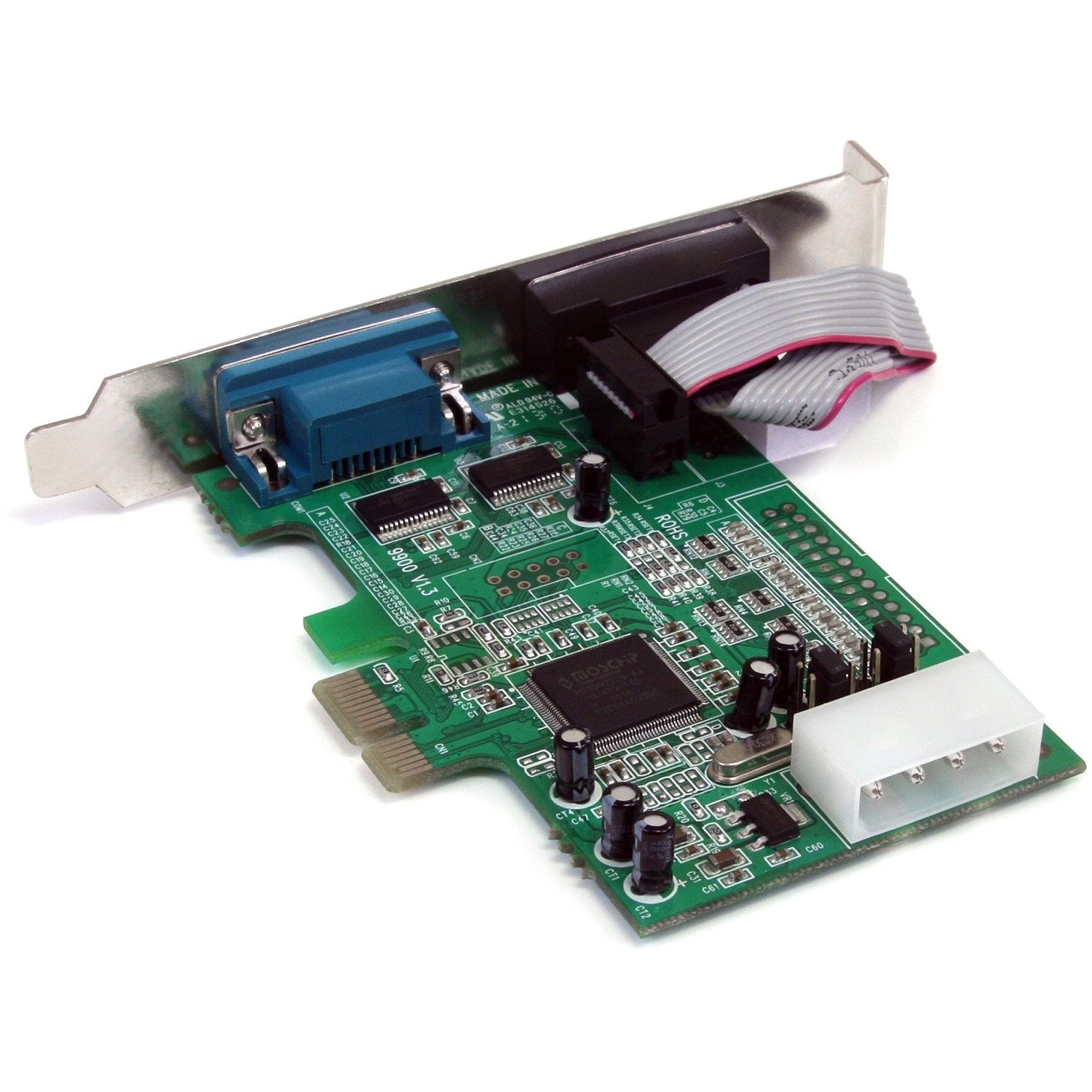 StarTech.com 2-port PCI Express RS232 Serial Adapter Card - PCIe to Dual Serial DB9 RS-232 Controller - 16550 UART - Windows and Linux
