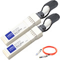 AddOn Avago® AFBR-2CAR20Z Compatible TAA Compliant 10GBase-AOC SFP+ Active Optical Cable (850nm, MMF, 20m)