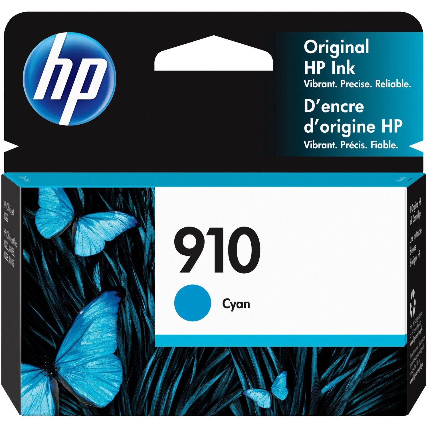 HP 910 Original Standard Yield Inkjet Ink Cartridge - Cyan - 1 Each