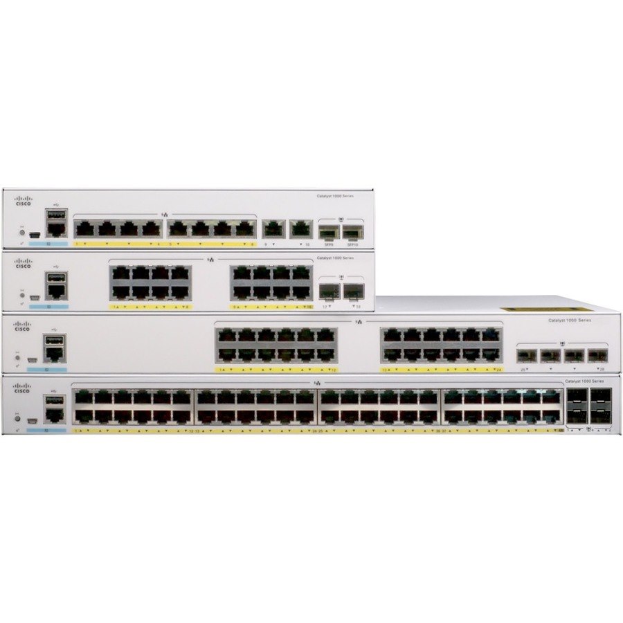 Cisco Catalyst 1000 C1000FE-24P-4G-L 24 Ports Manageable Ethernet Switch