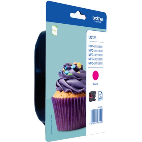 Brother LC-123MBP Original Inkjet Ink Cartridge - Magenta Blister Pack