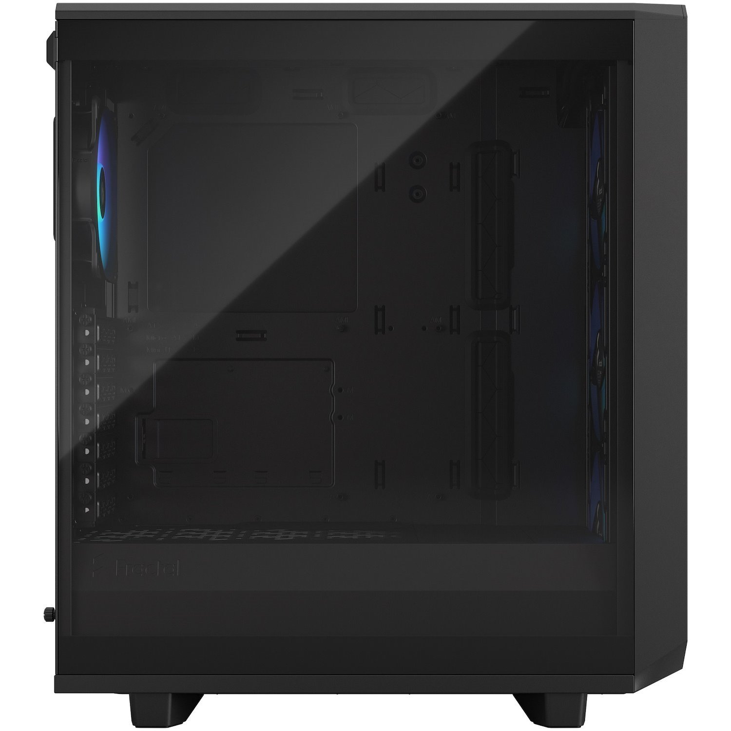 Fractal Design Meshify 2 Compact RGB Computer Case - ATX Motherboard Supported - Mid-tower - Steel, Mesh, Tempered Glass - Black