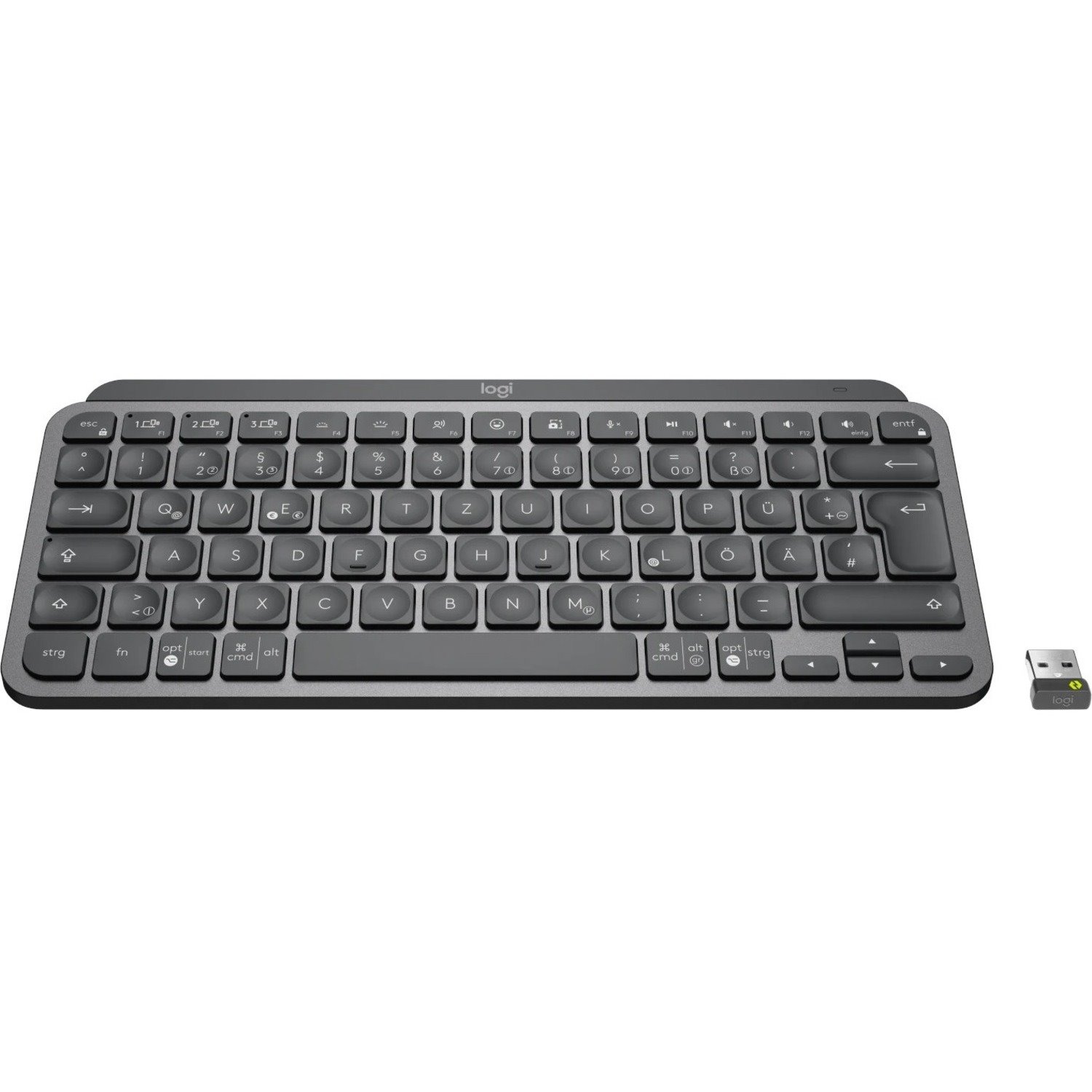 Logitech MX Keys Mini for Business Keyboard - Wireless Connectivity - International English - Graphite