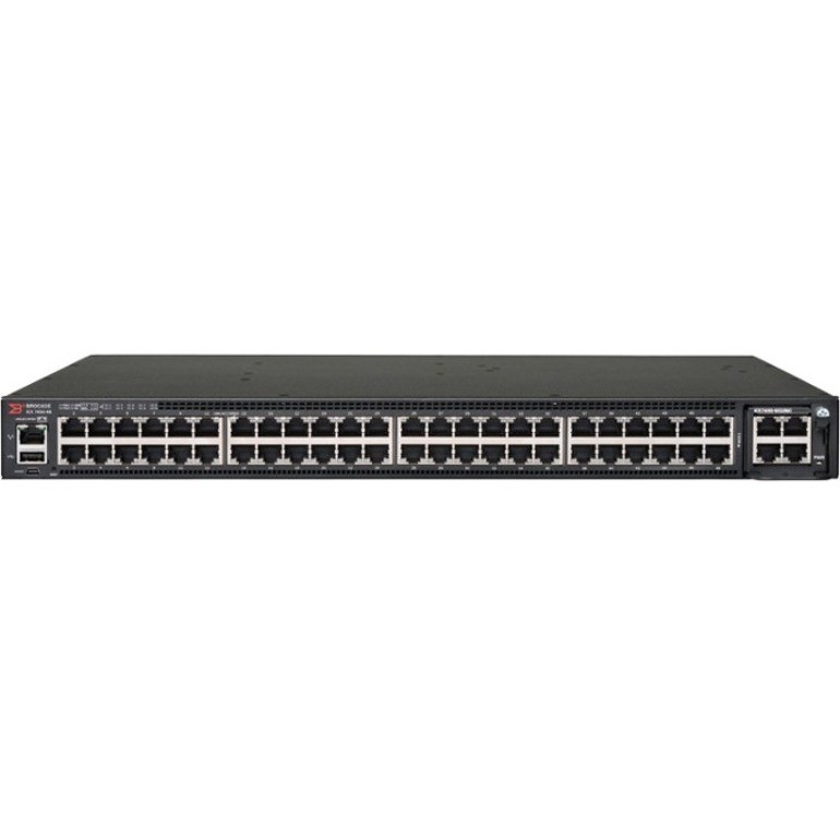 Brocade Icx7450-48P Netwerk-Switch Managed L2/L3 Gigabit Ethernet (10/100/1000) Power Over Ethernet (PoE) 1U Zwart ** Refurbished **