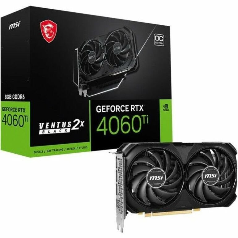 MSI NVIDIA GeForce RTX 4060 Ti Graphic Card - 8 GB GDDR6