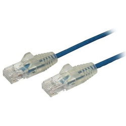 StarTech.com 1 m CAT6 Cable - Slim CAT6 Patch Cord - Blue - Snagless RJ45 Connectors - Gigabit Ethernet Cable - 28 AWG (N6PAT100CMBLS)