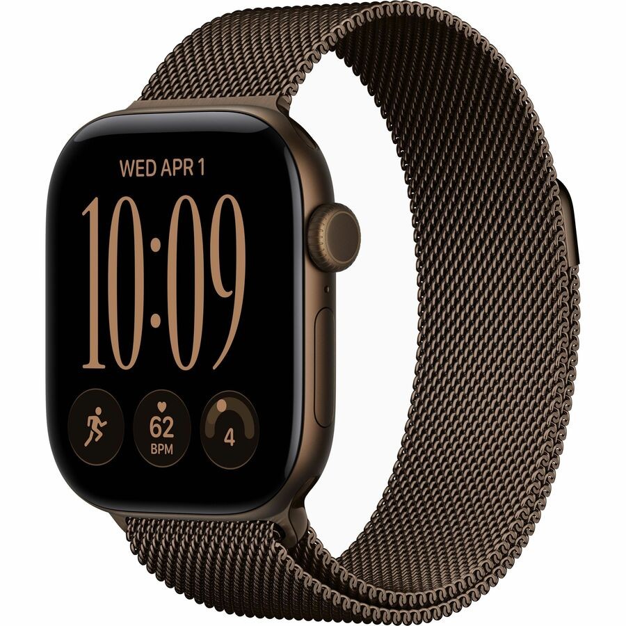 Apple Watch Series 12 Smart Watch - 46 mm Case Height - 40 mm Case Width - Dark Bronze Case Color - Dark Bronze Band Color - Aluminium Case Material - Wireless LAN