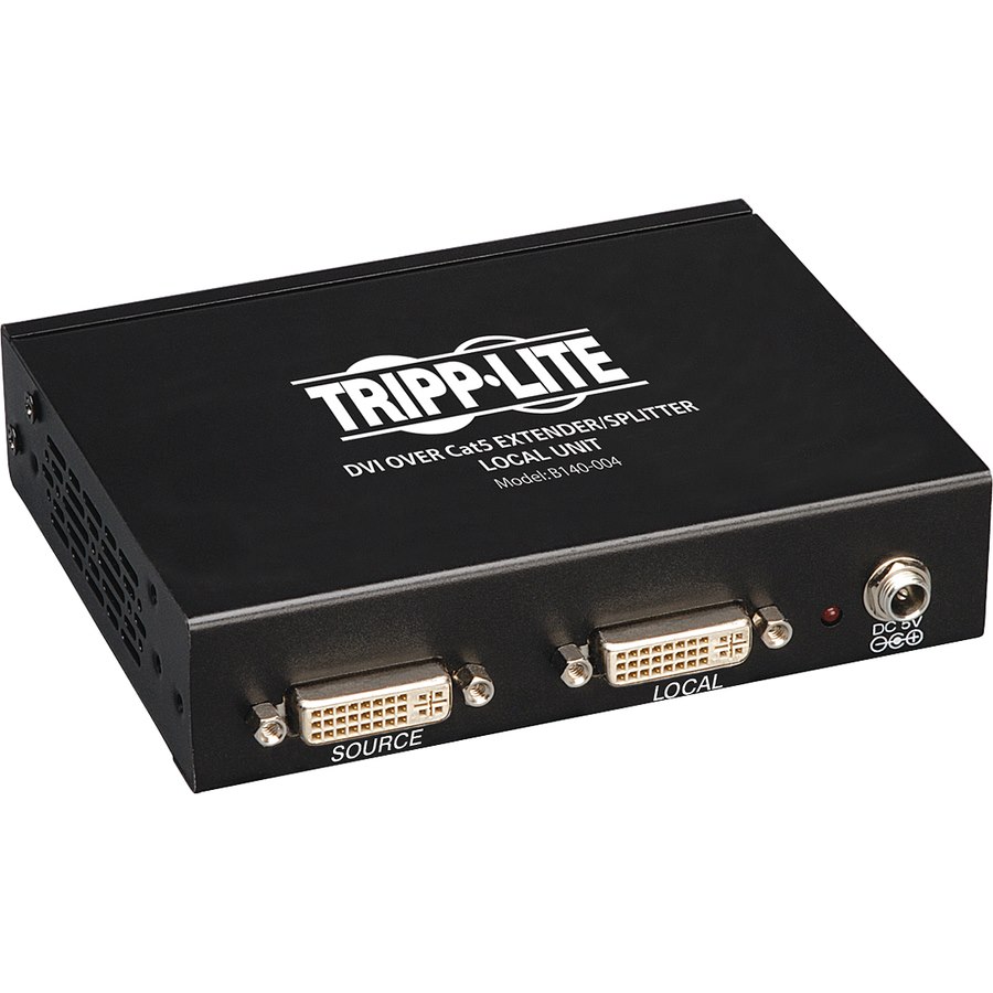 Eaton Tripp Lite Series 4-Port DVI over Cat5/6 Splitter/Extender, Box-Style Transmitter for Video, DVI-D Single Link, 200 ft. (60 m), TAA