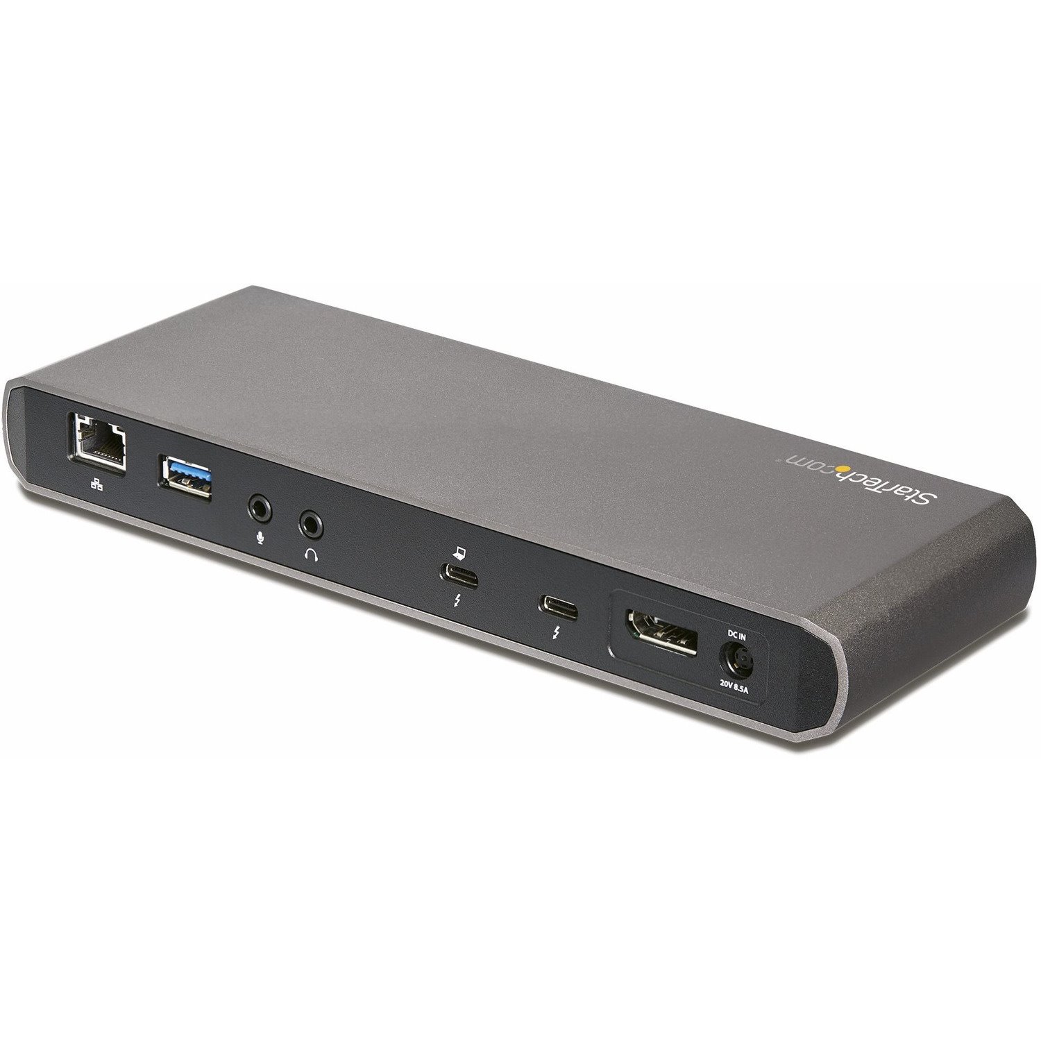 StarTech.com Thunderbolt 3 Dock - Dual Monitor 4K 60Hz TB3 Laptop Docking Station with DisplayPort - 85W Power Delivery - 3x USB 3.0, GbE