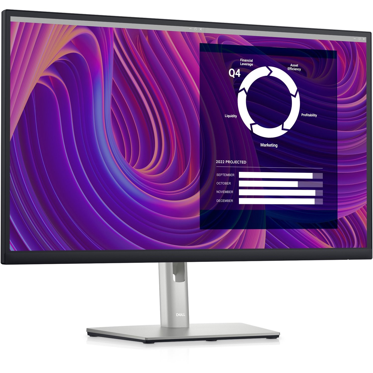 Dell P2723D 27" Class QHD LCD Monitor - 16:9 - Black, Silver