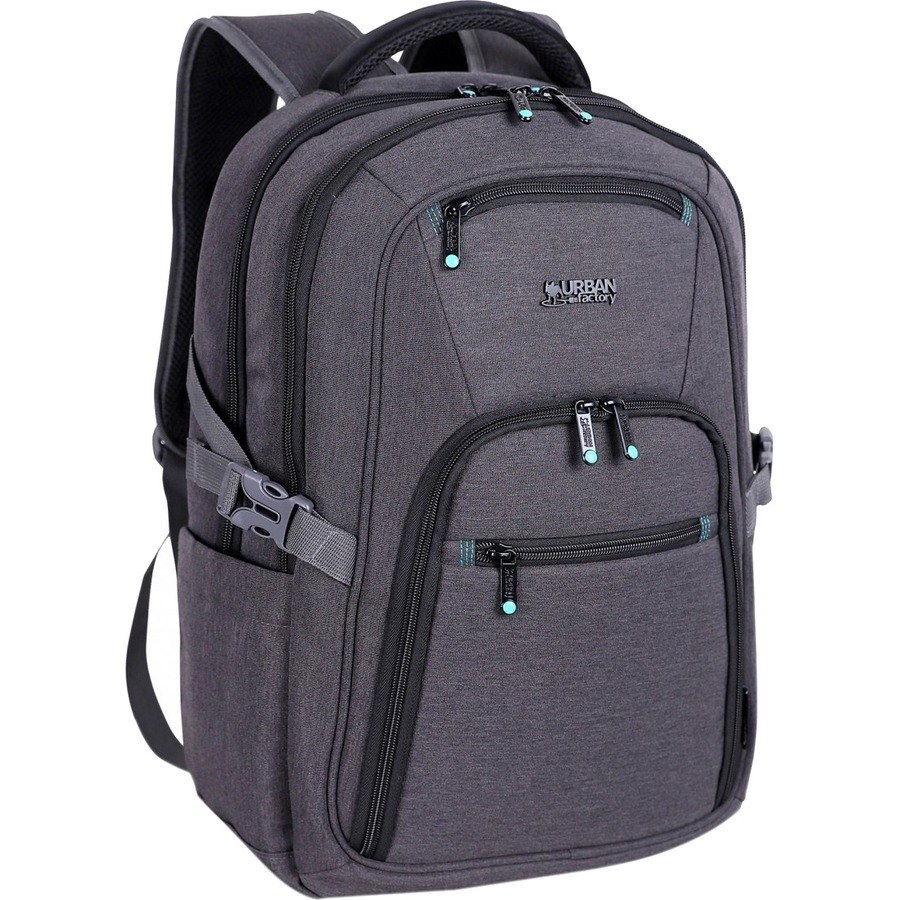 Urban Factory Carrying Case (Backpack) for 10.5" to 17.3" Notebook, Tablet, Smartphone - Gray/Black