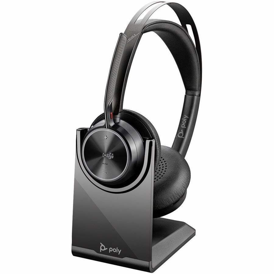 Poly Voyager Focus 2 Wired/Wireless Over-the-head, On-ear Stereo Headset - Black