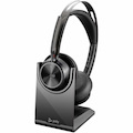 Poly Voyager Focus 2 Wired/Wireless Over-the-head, On-ear Stereo Headset - Black