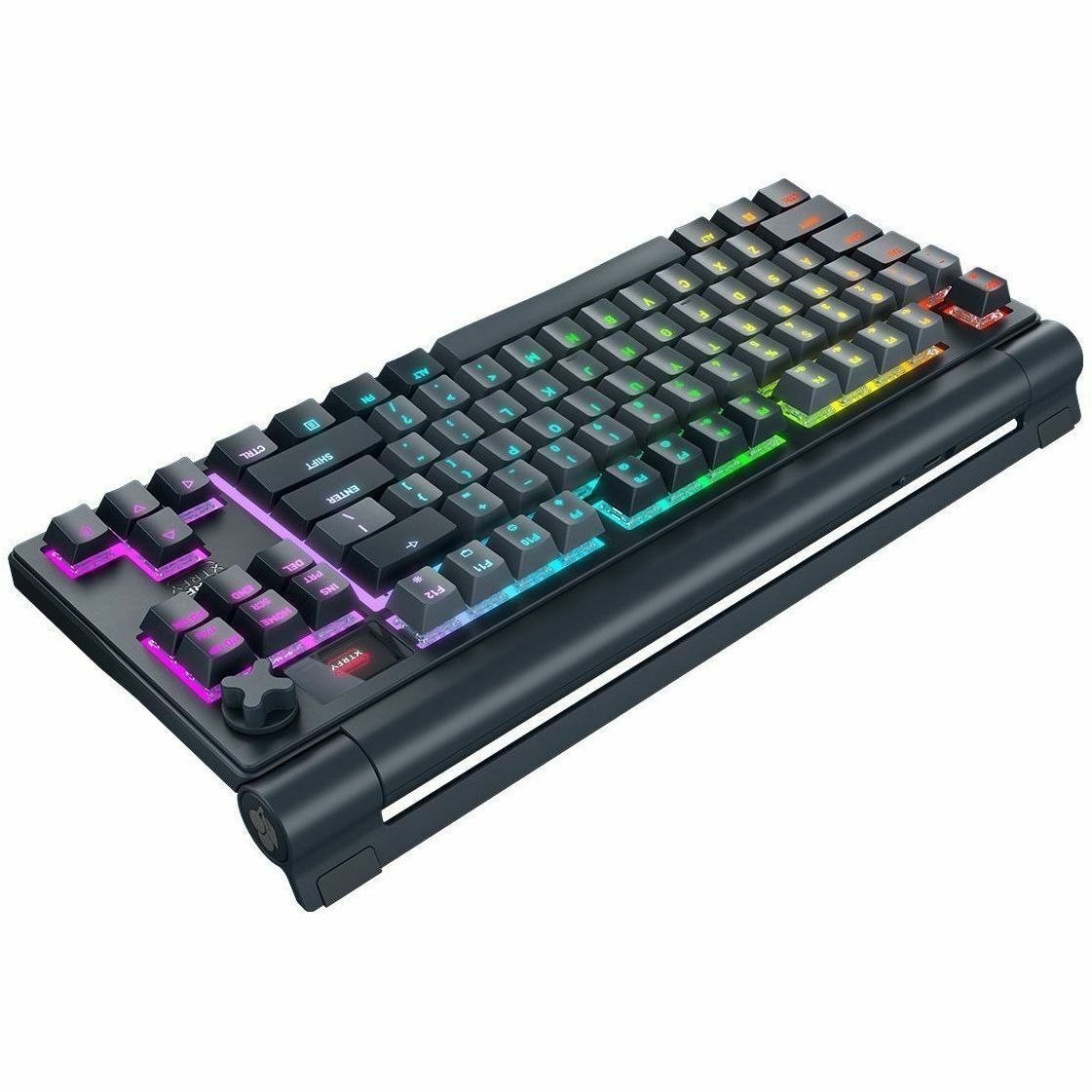 CHERRY XTRFY G80-3883 Gaming Keyboard - Wired/Wireless Connectivity - USB Type A Interface - RGB LED - English (US) - Grey