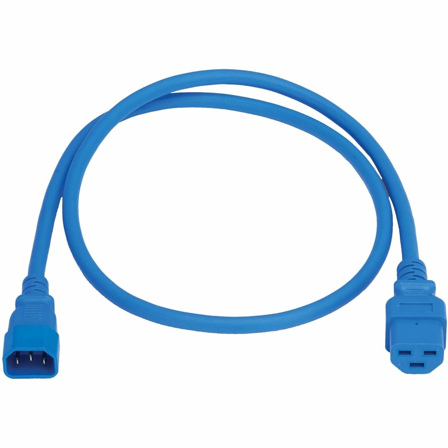 Eaton Tripp Lite Series Power Cord, C14 to C21 - Heavy-Duty, 15A, 250V, 14 AWG, 2 ft. (0.6 m), Blue